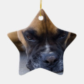 Resting Boxer Dog Ornament (Voorkant)