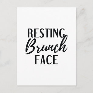 Resting Brunch Face Briefkaart