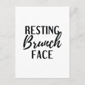 Resting Brunch Face Briefkaart (Voorkant)
