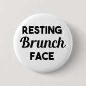 Resting Brunch Face Ronde Button 5,7 Cm (Voorkant)
