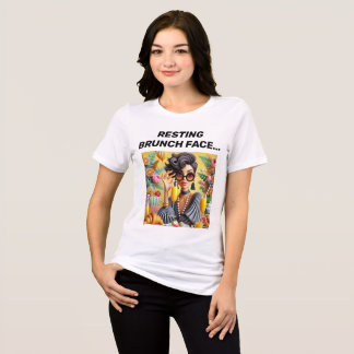 Resting Brunch Gezicht T-shirt Ontwerp.