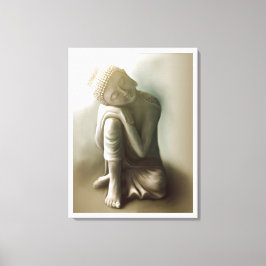 Resting Buddha Canvas Afdruk
