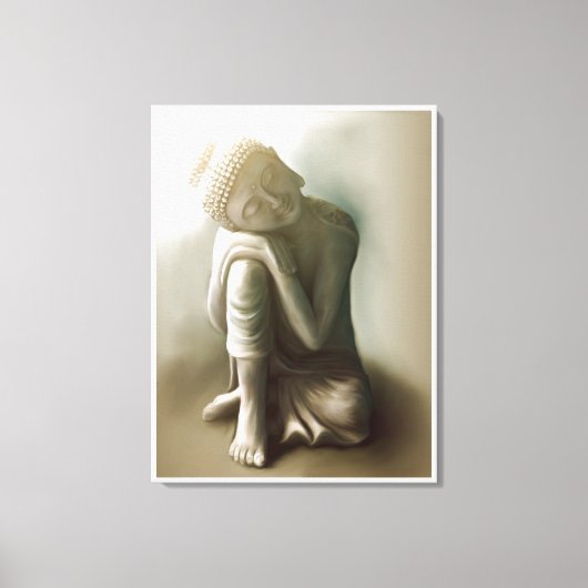 Resting Buddha Canvas Afdruk (Voorkant)
