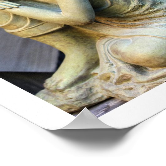 Resting Buddha Statue Foto Poster (Hoek)