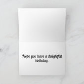 Resting Butterfly Design Happy Birthday Kaart (Binnen)