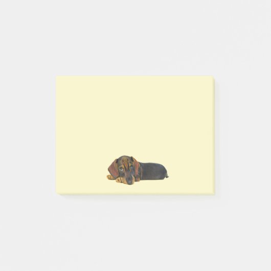 Resting Dachshund Post-It Notes (Voorkant)
