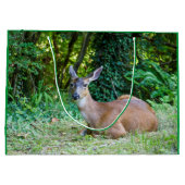 Resting Deer Gift Bag Groot Cadeauzakje (Achterkant)