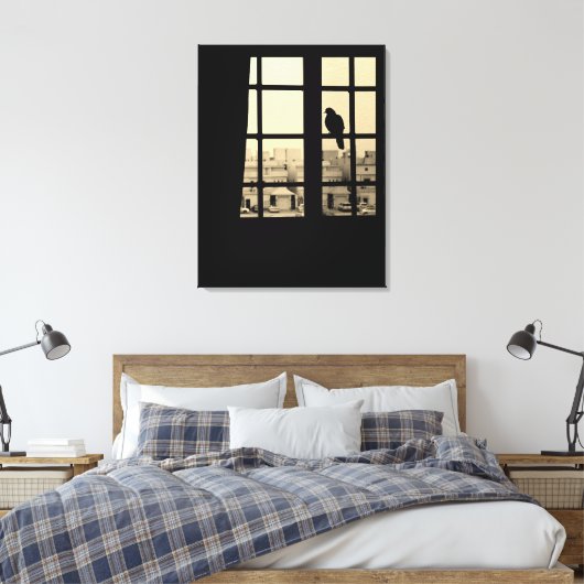 Resting Dove Canvas Afdruk (Insitu (Slaapkamer))