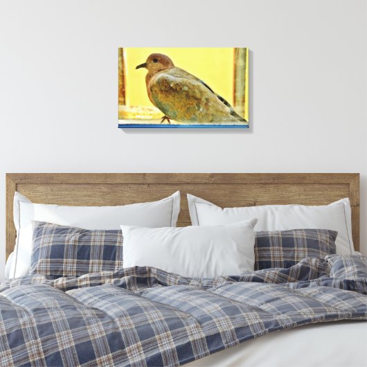 Resting Dove Canvas Afdruk (Insitu (Slaapkamer))