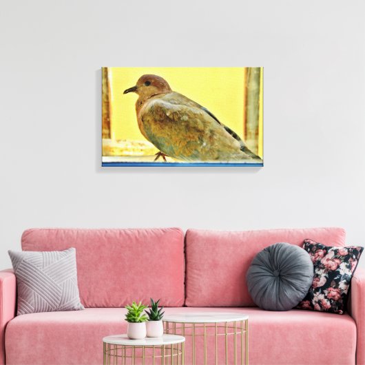 Resting Dove Canvas Afdruk (Insitu (Woonkamer))