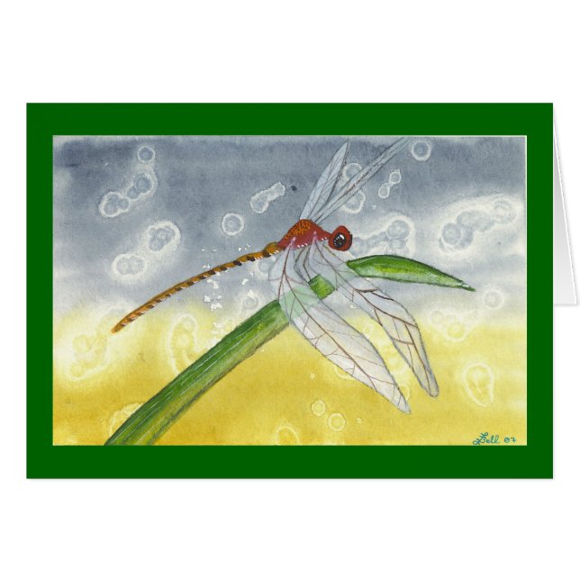 "Resting Dragon"-kaart (Voorkant Horizontaal)