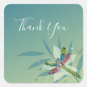 Resting Dragonfly Dank u Stickers (Voorkant)