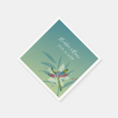 Resting Dragonfly Wedding Paper Napkins Servet (Hoek)