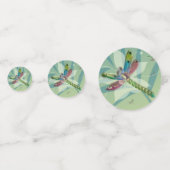 Resting Dragonfly Weduwingschotel Confetti (Voorkanten)