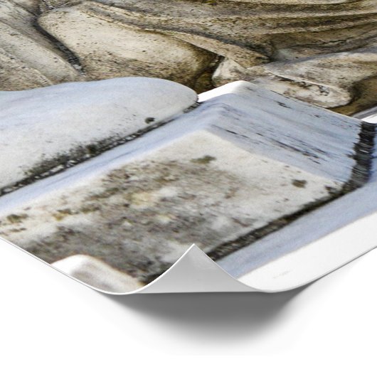 Resting Faceless Angel Old Cemetery Poster (Hoek)