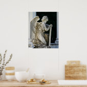 Resting Faceless Angel Old Cemetery Poster (Keuken)