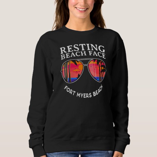 Resting Fort Myers Beach Ocean Humor Beach Beach Trui (Voorkant)