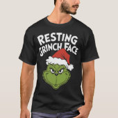 Resting G Face Funny Christmas Sarcastic Holiday H T-shirt (Voorkant)