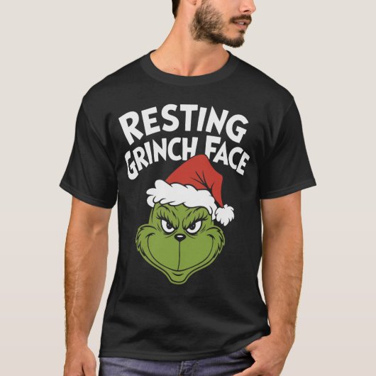 Resting G Face Funny Christmas Sarcastic Holiday H T-shirt (Voorkant)