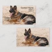 Resting German Shepherd Visitekaartje (Voorkant / Achterkant)