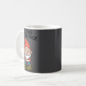 Resting Gnome Face Cute Funny Christmas Kawaii Car Koffiemok (Voorkant links)