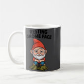Resting Gnome Face Cute Funny Christmas Kawaii Car Koffiemok (Links)