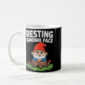 Resting Gnome Face Cute Funny Christmas Kawaii Car Koffiemok (Links)