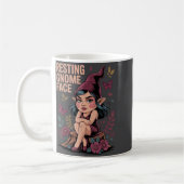 Resting Gnome Face Cute Funny Christmas Kawaii Car Koffiemok (Links)