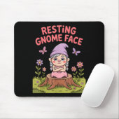 Resting Gnome Face Cute Funny Christmas Kawaii Car Muismat (Met muis)