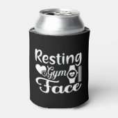 Resting Gym Face-Gym-Workout-Fitness-Funny Blikjeskoeler (Blikje Voorkant)