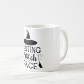 Resting hech Face Funny Halloween Quote Koffiemok (Voorkant rechts)