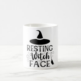 Resting hech Face Funny Halloween Quote Koffiemok