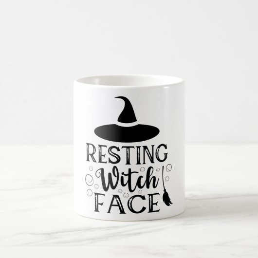Resting hech Face Funny Halloween Quote Koffiemok (Center)