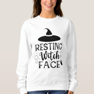 Resting hech Face Funny Halloween Quote Trui
