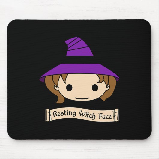Resting hech Face Halloween Costume Muismat (Voorkant)