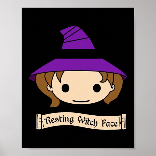 Resting hech Face Halloween Costume Poster (Voorkant)