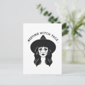 Resting heks Face Briefkaart (Staand voorkant)