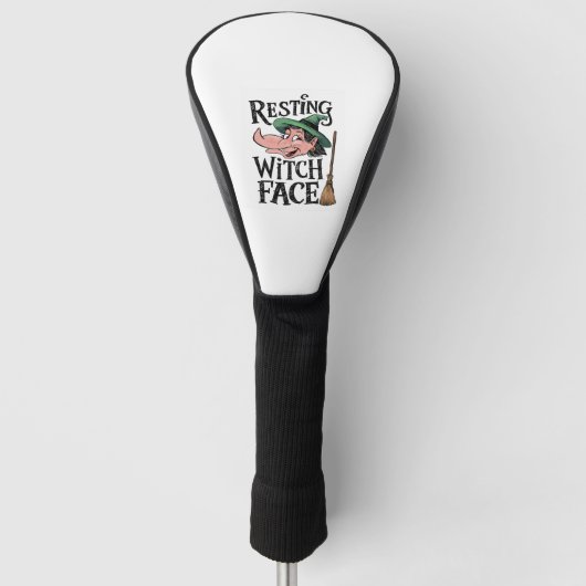Resting heks Face Golfheadcover (Voorkant)