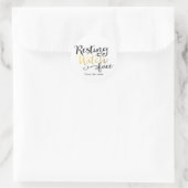 Resting heks Face Halloween Costume Party Ronde Sticker (Tas)