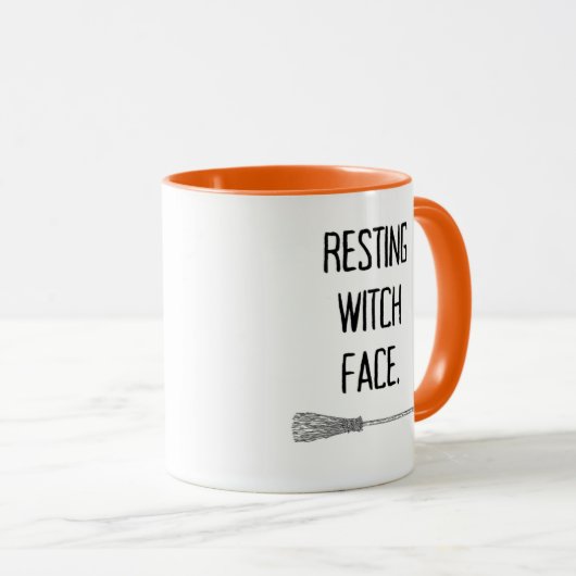Resting heks Face Halloween Mok (Voorkant rechts)
