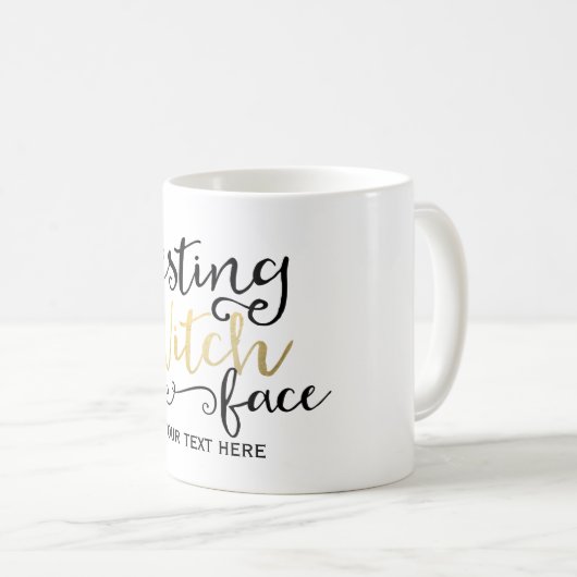 Resting heks Face Halloween Mok (Voorkant rechts)