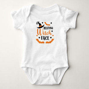 Resting heks Face Halloween Romper