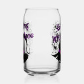 Resting heks Face - Halloween Spider Web Blikvorm Glas (Links)