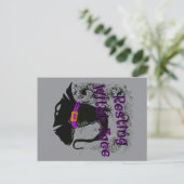 Resting heks Face - Halloween Spider Web Briefkaart (Staand voorkant)