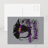 Resting heks Face - Halloween Spider Web Briefkaart (Voorkant / Achterkant)