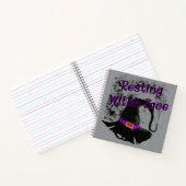 Resting heks Face - Halloween Spider Web Notitieboek (Binnen)