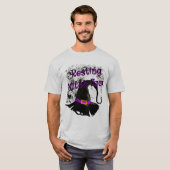Resting heks Face - Halloween Spider Web T-shirt (Voorkant volledig)
