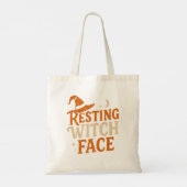 Resting heks Face Halloween Tote Bag (Achterkant)
