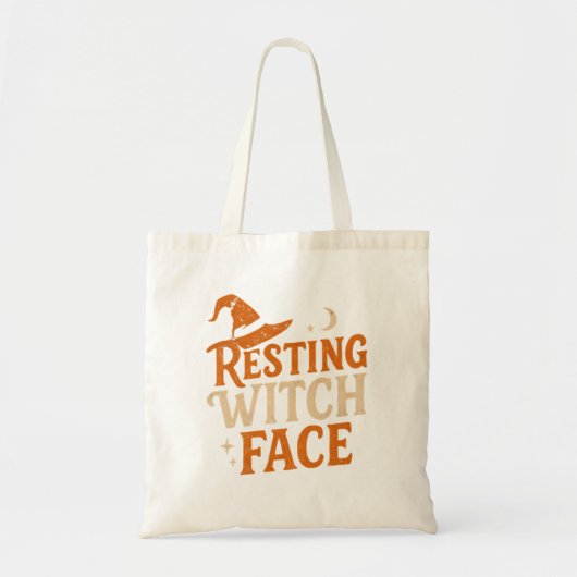 Resting heks Face Halloween Tote Bag (Voorkant)