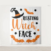 Resting heks Face Halloween Wandkleed (Voorkant)
